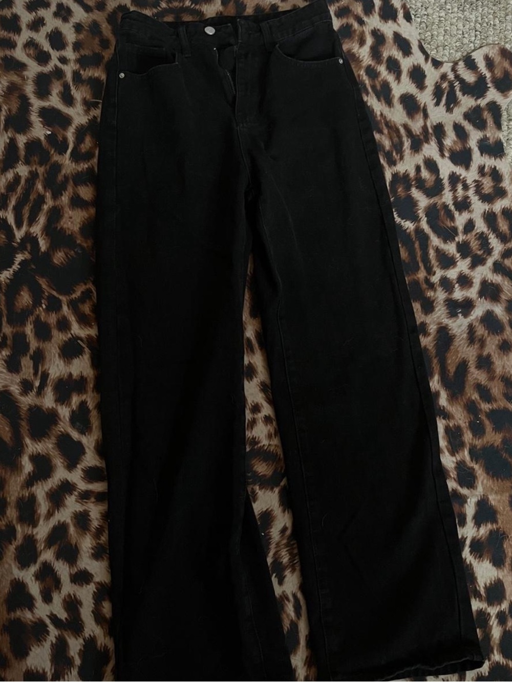 Black Women’s Straight Leg Jeans